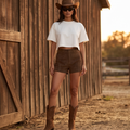 The MAMI LEATHER SHORTS